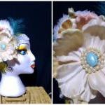 Feathers And Pearls- Wedding Fascinator - Festival..